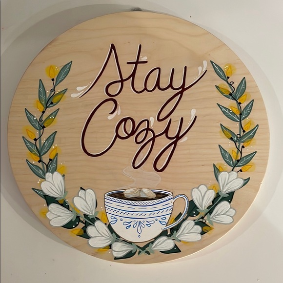 The Hollowbird Co. Wooden Wall Art - Stay Cozy  *See description* - Picture 3 of 10
